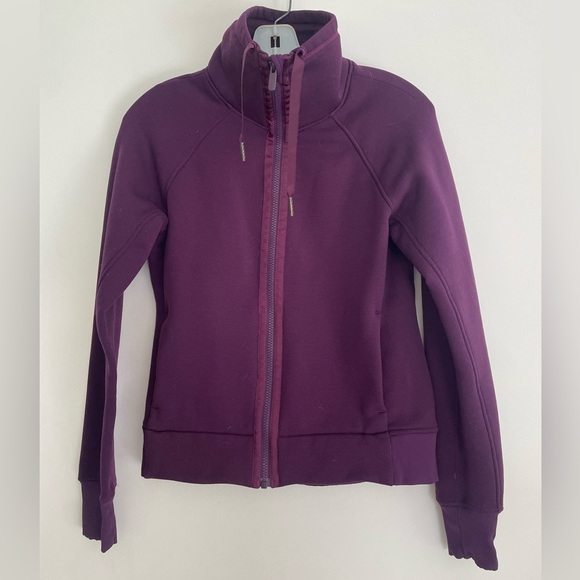 lululemon athletica Tops - Lululemon Purple Zip Up Fleece Sweatshirt Jacket Size 4